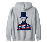 4 luglio WTF è Un chilometro Abraham Lincoln Patriot Felpa con Cappuccio