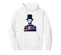 4 luglio WTF è Un chilometro Abraham Lincoln Patriot Felpa con Cappuccio