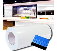 4 €/ M ² 10m Pellicola Adesiva Bianco Lucido per Mobili Plotter + Raschietto