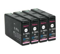 Go Inks – Cartucce d'inchiostro 4 Magenta per Epson T7903 (79XL) Compatibili non-OEM