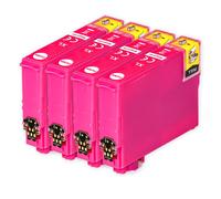 Go Inks 4 cartucce d'inchiostro magenta compatibili per sostituire Epson T1293 per l'uso con stampanti Epson Stylus, Office & Workforce (4 inchiostri)