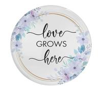 4 magneti in vetro per frigorifero Love Grows Here magnete adesivo colorato fiore floreale magneti foto decorazioni per la casa per scuola famiglia