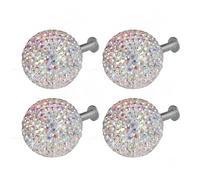 4 maniglie per armadietti con strass per armadietto, alla moda, per cassetti, porte, maniglie per mobili, facile installazione con strass