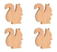 4 maniglie per armadietti in legno massello di faggio pomelli per cassetti hardware credenza tira singolo foro manopola mobili maniglie per porte in legno naturale ricambio armadio tirare