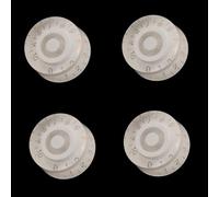 4 Manopole Chitarra Plastica Nere Top Hat 4 Manopole Chitarra(White)