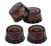 4 manopole per chitarra contrale manopole trasparenti per chitarra elettrica basso cappelli a cilindro manopole volumi velocità manopole di controllo del tono di ricambio