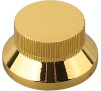 4 manopole per il controllo del volume e del tono, per chitarra elettrica, con elegante design a cilindro, con alloggiamento in acrilico trasparente (oro), lavorazione alla moda