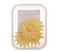 4 Margherite gialle in cialda ostia per decorazione torte