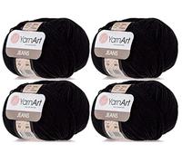 4 matassa 55% cotone 45% acrilico filato jeans 200 gr 696 yds colore (53)