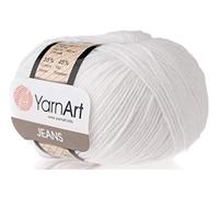 4 matassa 55% cotone 45% acrilico YarnArt Jeans filato 200 gr 62 m
