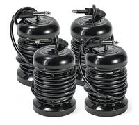 4 matrici disintossicanti per pediluvio ionico, bobine di ricambio in acciaio inossidabile per spa ionica, doppio strato + adattatore da 6,35 mm per macchina disintossicante agli ioni