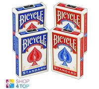 4 Mazzi Bicycle Rider Posteriore Nessun Viso Vuoto 2 Rosso 2 Blu Magia Trucchi