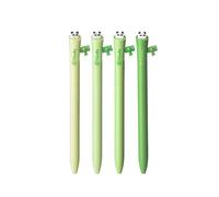 4- Meow Cute Press the Pen, Cat Claw Side Press the Brush, Black Pen-Panda -0,5 mm