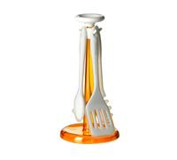4 Mestoli in Silicone con Portamestoli Omada Design Antigraffio e Antiaderenti