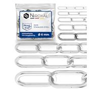 4-metri 6-mm di spessore catena in acciaio inox V4A a maglia lungo da NietFullThings in un unico pezzo catena di ancoraggio DIN 5685 DIN 763 4-m