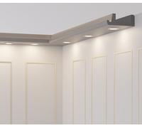 27 Metri Listello Luminoso LED OL-18 IN Grigio per Umore Illuminazione Indiretta