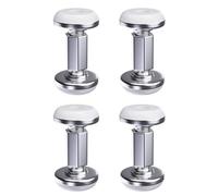 4 miglioratori di stabilità per mobili con altezza regolabile Stabilizzatori per gambe del letto in metallo antiruggine tappi per testiera mobili stabilizzatori hardware