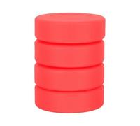 4 mini dischi da allenamento per hockey su ghiaccio - per esercitarsi con le dimensioni ufficiali del ghiaccio per bambini - alternativa verde - basso rimbalzo composito - scivolo cemento asfalto