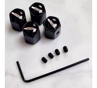 4 Mini Jcw Uno Metallo Pneumatico Valvola Polvere Ruota Tappo John Cooper S NERO
