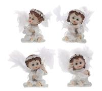 4 mini statuette di angeli a forma di banda musicale - Statuette in miniatura