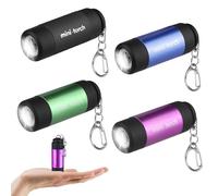 4 mini torcia a LED, torcia per bambini, piccola torcia a LED, torcia USB, ricaricabile, piccola per arrampicata, campeggio, attività all'aperto, regalo di compleanno per bambini