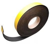 4 mm di spessore x 30 mm di larghezza x 10 m di lunghezza in neoprene nero autoadesivo retro spugna striscia rotolo foglio nastro adesivo guarnizione EPDM