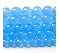 4 mm pietra naturale acquamarina blu calcedonio rotondo sciolto per la creazione di gioielli braccialetto 180pcs 2 fili 81,3 cm
