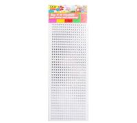 4 mm x 900 pezzi (5 fogli), pietre glitterate, autoadesive, per fai da te, unghie, biglietti di auguri auto, cornice per foto, bianco