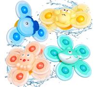 4 Modelli di Giocattoli Rotanti da Bagnetto per Bambini e per Finestre: Aereo, Auto e Seggiolone - Idee Regalo per Natale e Compleanno per i più Piccoli