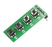 4 moduli per tastiera, universali, 4 tasti, interruttore a spinta, modulo push button switch modulo, tastiera per kit di accessori fai te