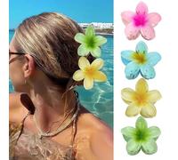 4 mollette per capelli a forma di fiore, clip per capelli antiscivolo, per donne, accessori alla moda, design petalo, clip per capelli per donne e ragazze, 4 colori