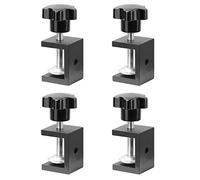 4 morsetti a C resistenti, morsetti per legno, morsetti ad angolo retto in acciaio inox, staffa universale per saldare falegnameria edilizia supporto domestico (nero)