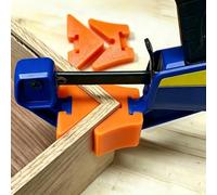 4 morsetti angolari a 90 gradi per incollare e assemblare, compatibili con adattatori Irwin Quick Grip per morsetti angolari, morsetti ad angolo retto, supporto angolare per montaggio di armadi e