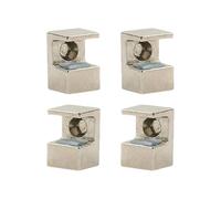 4 morsetti in vetro regolabili Sturdy Zines in lega accessori per 10 12 mm di spessore in eleganti costruzioni colorate