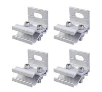 4 morsetti per il montaggio del pannello solare ad alta efficienza, resistenti alla corrosione, facili da installare per modalità tetto, uso pannello solare in alluminio clip