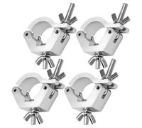 4 morsetti per traverse, 25 - 30 mm, Truss O Clamp Half Coupler, morsetto per illuminazione palcoscenico, gancio Truss per fascette traverse, accessori per illuminazione per fanali mobili