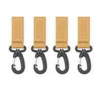 4 moschettoni da appendere alla cintura in nylon fibbie per cinghie fibbie per esterni zaini moschettone clip vita