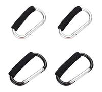 4 moschettoni, robusta fibbia di sollevamento con copertura antiscivolo, fibbia parziale, fibbia di sollevamento multifunzionale, fibbia a gancio rapido portatile, fibbia per appendere il trolley