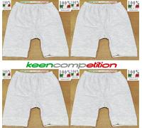 ★ 4 MUTANDE UOMO GAMBA CORTA MISTO LANA 80% APERTURA E BOTTONI MADE IN ITALY ★