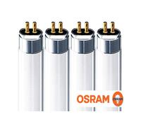 4 Neon T5 4W/25 = 640 luce Bianca 4000K marca Osram L. totale 150mm 4 pezzi. [EEK: G]