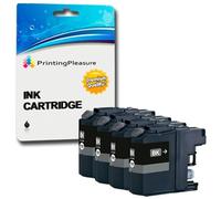4 NERO Cartucce d'inchiostro compatibili per Brother MFC-J890DW, MFC-J895DW, DCP-J772DW, DCP-J774DW | LC-3211 LC3211BK