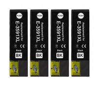 4 Nero Cartucce d'inchiostro per Epson Workforce Pro WF-4740DTWF, WF-4740DWF