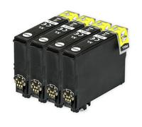 4 Nero Cartucce d'inchiostro per Epson Workforce WF-7515 WF-7525 WF-3540DTWF