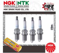 4 NGK Candele Accensione Ricambio For Toyota AVENSIS 1.6 97-00 BKR6EYA