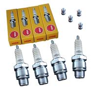 4 NGK Candele BPR7E per Audi 90 Seat Toledo I VW Scirocco Passat Golf II