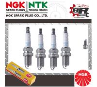 4 Ngk Candele Per Toyota Avensis 1.6 97-00 BKR6EYA