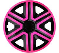 Coprimozzi universali 14 pollici NRM ACTION rosa nero 4 pezzi