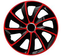 4× NRM Radkappe STIG, 17″ rot/schwarz