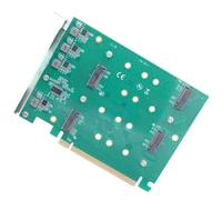 4 NVME A PCIe Convertitori Scheda Con Alluminio Dissipatore Per Prestazioni Termiche Migliorate Stabilità Unità Multiplo NVMe PCIe Adattatori