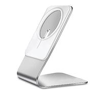 4-OK Supporto per cellulare MagSafe per iPhone, dock di ricarica wireless in alluminio, visualizzazione verticale e orizzontale, design elegante e funzionale, compatibile con le custodie MagSafe